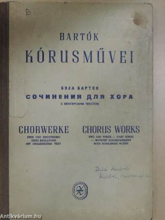 Bartók kórusművei