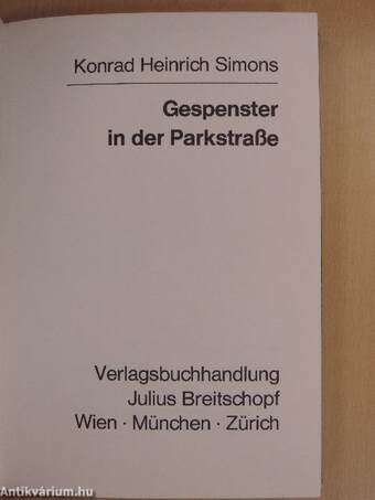 Gespenster in der Parkstraße