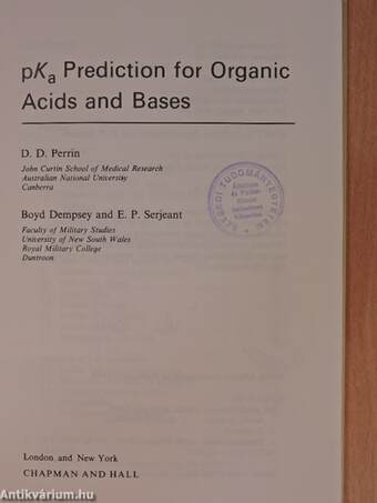 pKa Prediction for Organic Acids and Bases