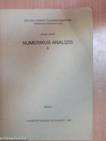 Numerikus analízis II.