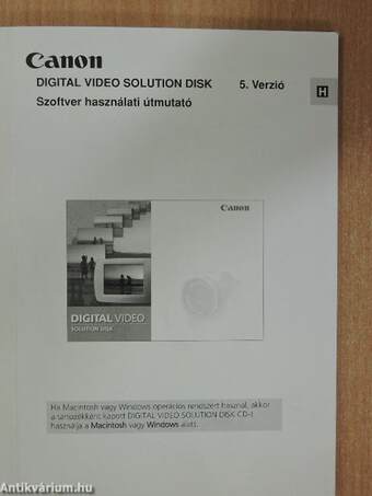 Canon Digital Video Solution Disk 5. verzió