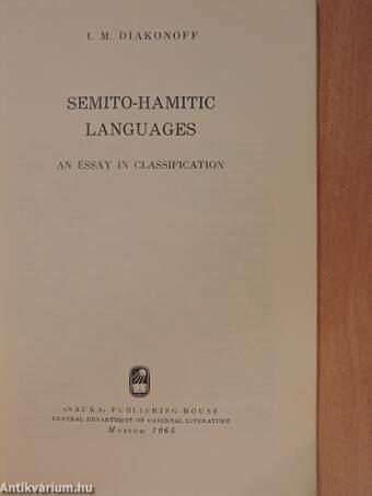 Semito-Hamitic Languages