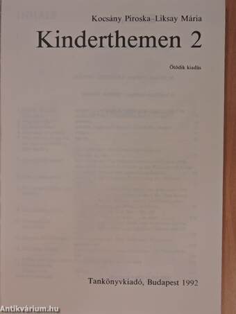 Kinderthemen 2. (töredék)