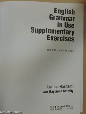 English Grammar in Use Supplementary Exercises with answers