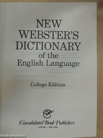 New Webster's Dictionary of the English Language