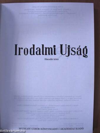 Irodalmi Ujság 1974-1979. január-december