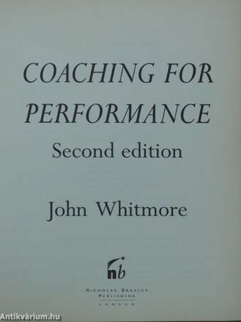 Coaching for Performance