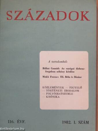 Századok 1982/1.