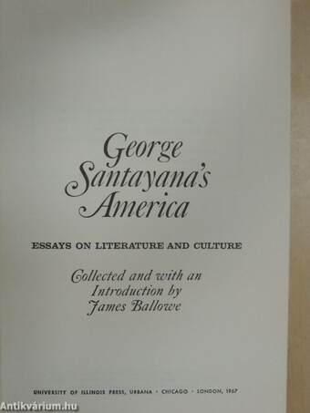 George Santayana's America