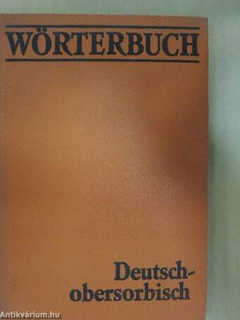 Deutsch-obersorbisches Wörterbuch