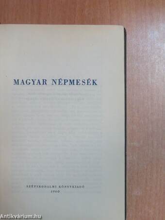 Magyar népmesék I-II. (töredék)