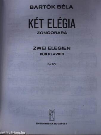 Két elégia zongorára