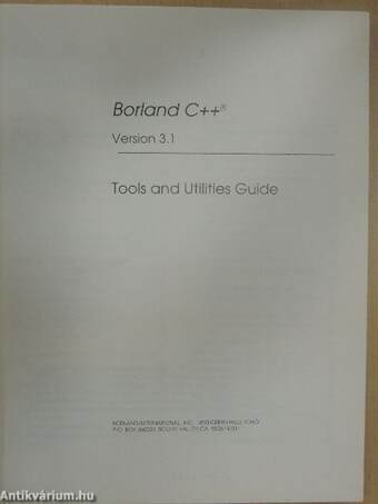 Borland C++ - Version 3.1