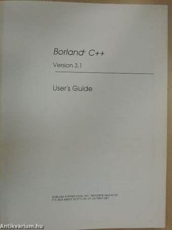 Borland C++ - Version 3.1