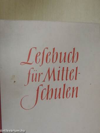 Lesebuch für Mittelschulen III.