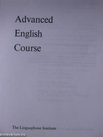 Advanced English Course