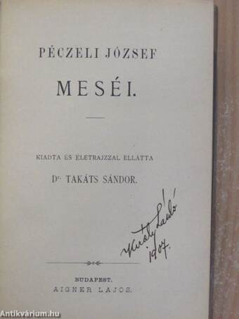 Péczeli József meséi/Péczeli József élete