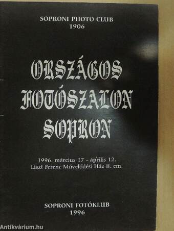 Országos Fotószalon Sopron 1996