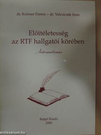 Előítéletesség az RTF hallgatói körében