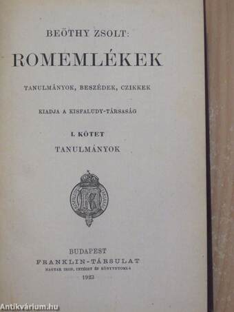 Romemlékek I-II.