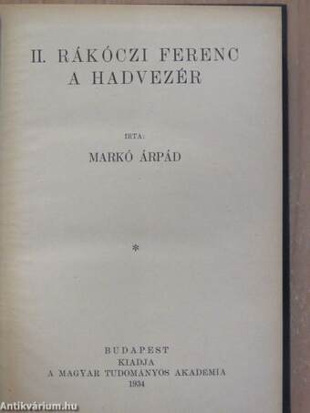 II. Rákóczi Ferenc a hadvezér