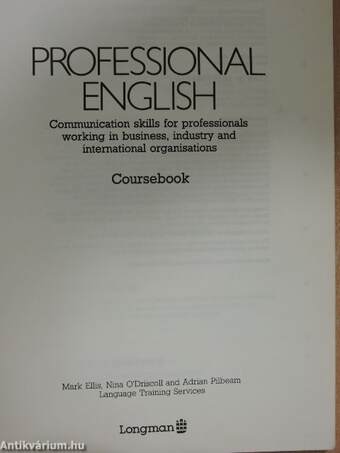 Professional english - Coursebook