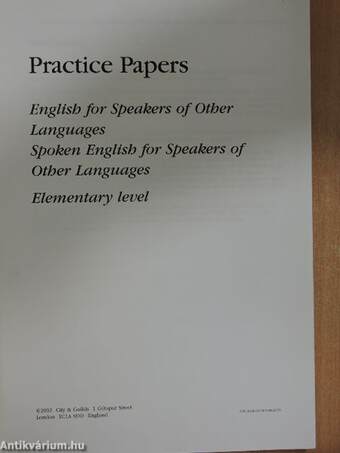 Practice Papers - Elementary Level