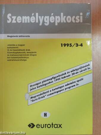 Személygépkocsi 1995/3-4.