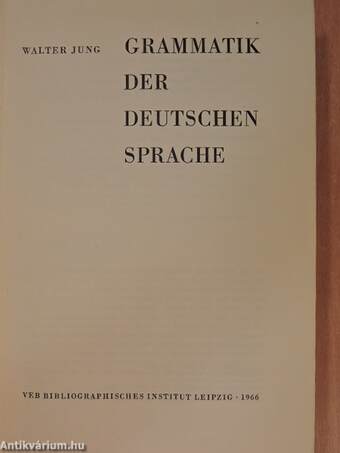 Grammatik der deutschen Sprache