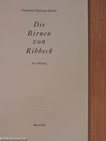 Die Birnen von Ribbeck