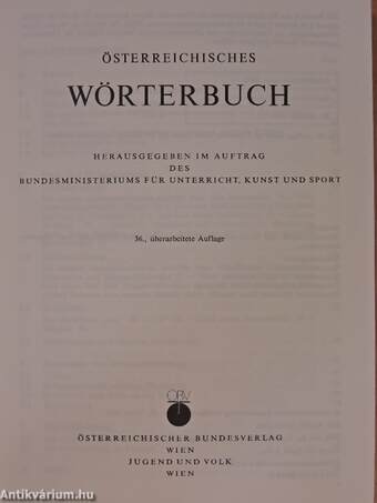 Österreichisches Wörterbuch