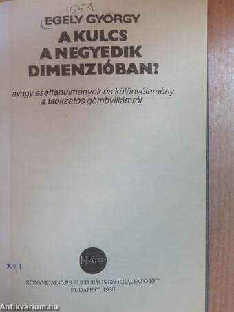 A kulcs a negyedik dimenzióban?