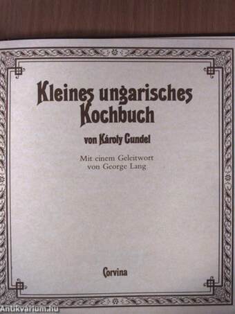 Kleines ungarisches Kochbuch