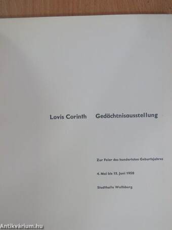 Lovis Corinth - Gedächtnisausstellung