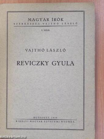 Reviczky Gyula (dedikált példány)
