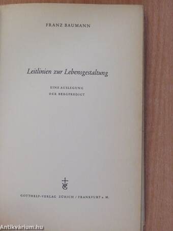 Leitlinien zur Lebensgestaltung