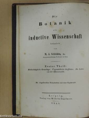 Grundzüge der wissenschaftlichen Botanik I-II.