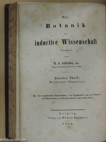 Grundzüge der wissenschaftlichen Botanik I-II.