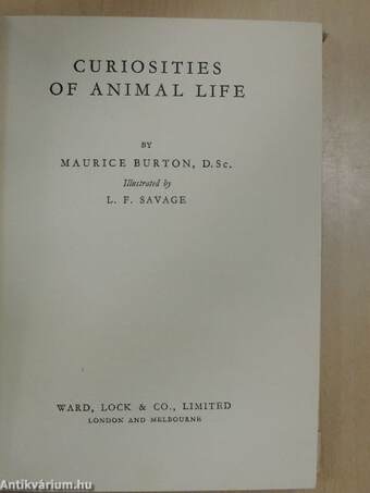 Curiosities of animal life