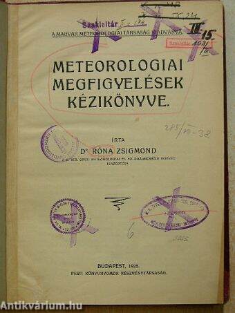 Meteorologiai megfigyelések kézikönyve