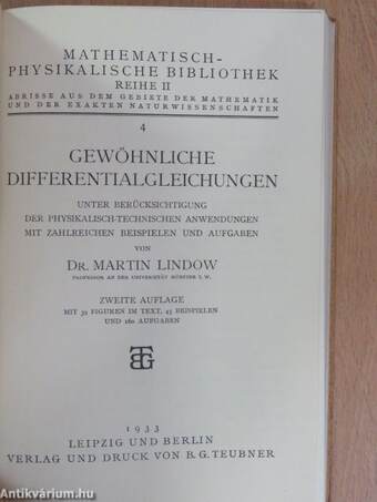 Gewöhnliche differentialgleichungen