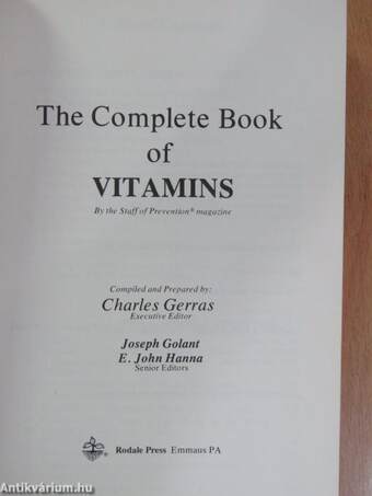 The Complete Book of Vitamins