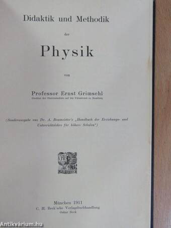 Didaktik und Methodik der Physik