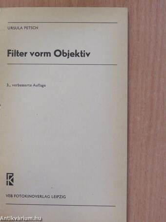 Filter vorm Objektiv