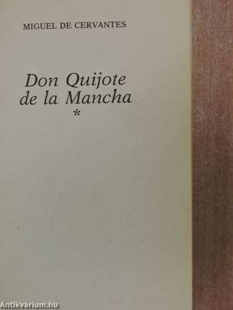 Don Quijote de la Mancha I-II.