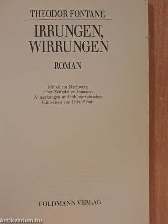 Irrungen, Wirrungen