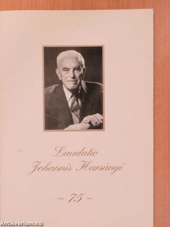 Laudatio Johannis Harsányi (dedikált példány)
