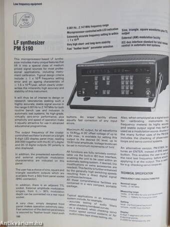 Test and Measuring Instruments Catalog 1982/83