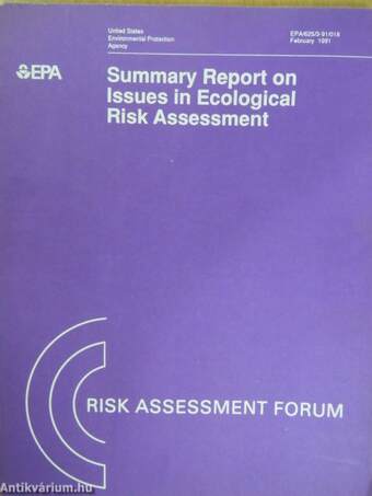 Summary report on issues in ecological risk assessment