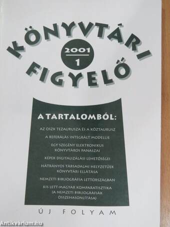 Könyvtári Figyelő 2001/1.